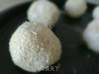 电饼铛版红豆沙麻元的做法步骤：5