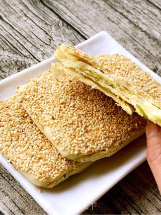 葱香烧饼的做法步骤：17