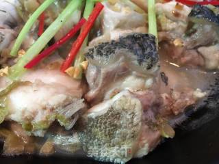 冬菜焖苏鼠斑的做法步骤：13