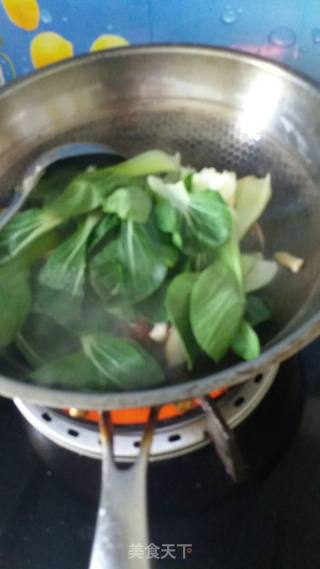 油菜炒香菇的做法步骤：3