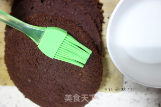 可可全蛋海绵裸蛋糕的做法步骤：9
