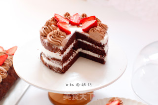 可可全蛋海绵裸蛋糕的做法步骤：14