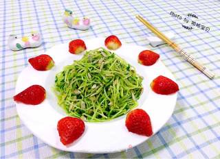凉拌豆苗瓜子仁的做法步骤：8