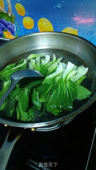 白灼油菜的做法步骤：3