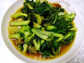咸肉炒青菜的做法步骤：7