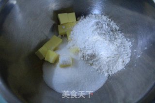 香草奶油脆皮泡芙的做法步骤：2