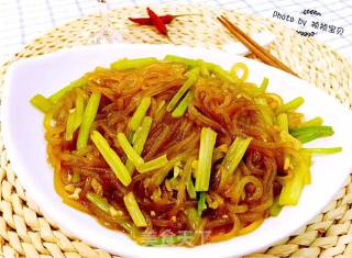 芹菜炒粉条的做法步骤：13