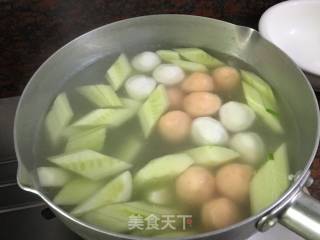黄瓜煮双丸的做法步骤：5