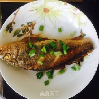 香煎黄花鱼的做法步骤：6