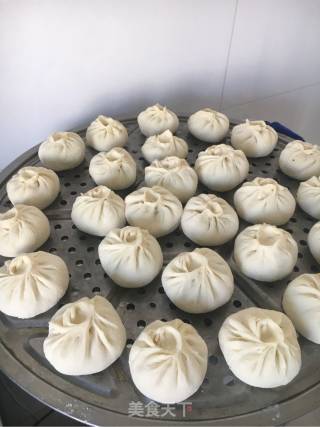 豉香酸菜包子的做法步骤：7