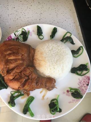 鸡腿盖饭的做法步骤：15