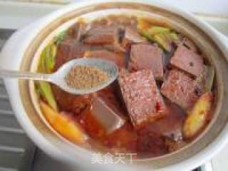 红果家菜谱之鸭血豆腐煲的做法步骤：11