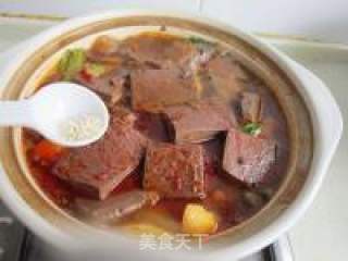 红果家菜谱之鸭血豆腐煲的做法步骤：12