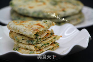 芹菜叶子千层饼的做法步骤：17