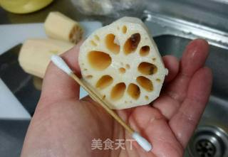 醋溜藕片的做法步骤：2
