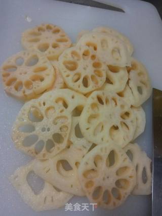 醋溜藕片的做法步骤：3