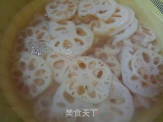 醋溜藕片的做法步骤：4