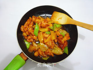 菠萝鸡片的做法步骤：15