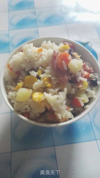 什锦焖饭的做法步骤：2