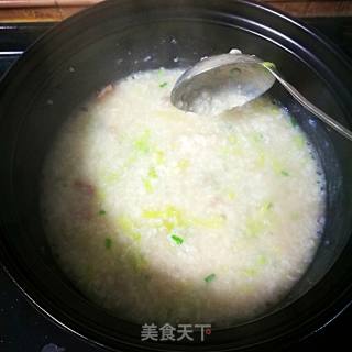 营养早餐---生菜猪肝粥的做法步骤：7