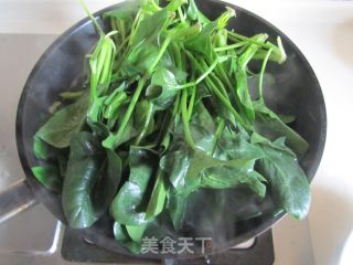 菠菜鸡蛋拌粉丝的做法步骤：6