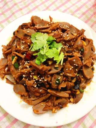 凉拌香辣鸡胗的做法步骤：15