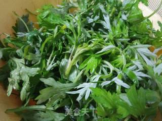 艾叶煎饼的做法步骤：1