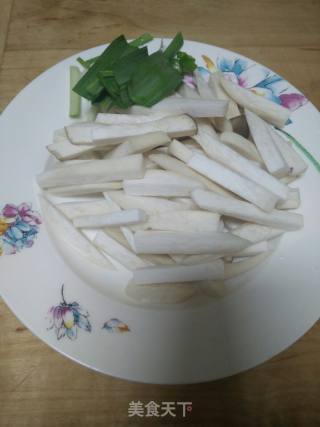 杏鲍菇炒牛柳的做法步骤：1