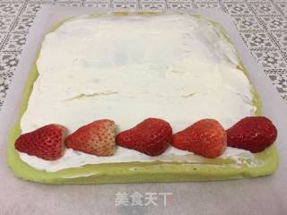 菠菜瑞士卷的做法步骤：15