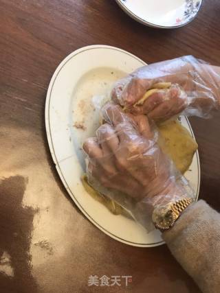 快手，昆布麻油手撕鸡的做法步骤：9