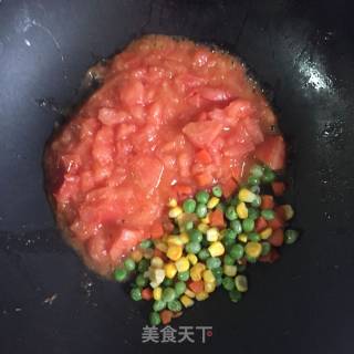番茄炒虾仁的做法步骤：7