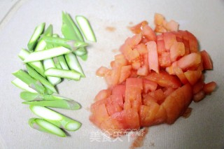 炒饺子皮蔬菜面片的做法步骤：5