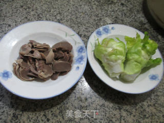 鹅胗炒儿菜的做法步骤：1