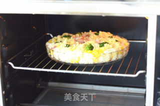 西兰花鲜虾焗饭的做法步骤：9