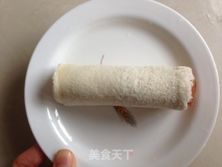 花生酱培根卷三明治的做法步骤：6