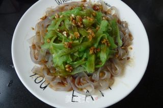 香蒜苦瓜拌粉条的做法步骤：7