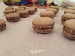 咖啡马卡龙的做法步骤：8