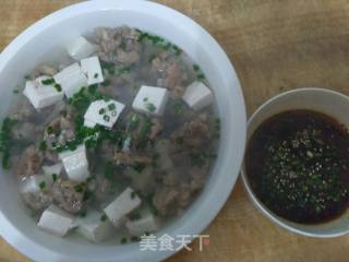 豆腐滑肉汤的做法步骤：3