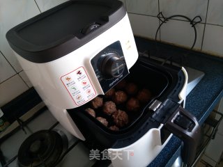豆渣肉丸 —— 非油炸的空气炸锅版的做法步骤：8