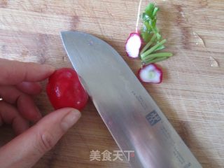 桂花糖醋樱桃萝卜的做法步骤：1