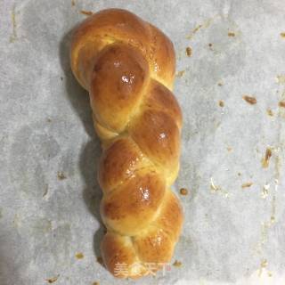 花式牛奶面包 编花儿的做法步骤：10