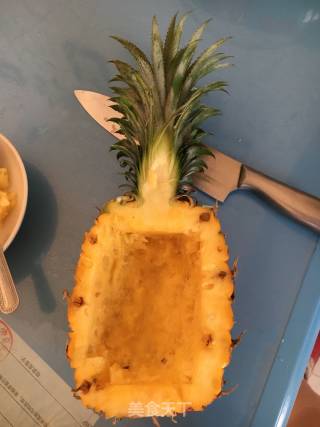 菠萝炒饭的做法步骤：3
