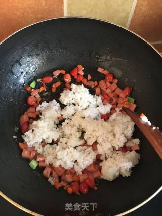 菠萝炒饭的做法步骤：6