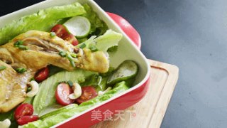 蜂蜜柠檬烤鸡沙拉的做法步骤：6