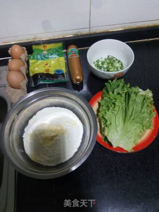 黄白面煎饼果子的做法步骤：1