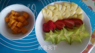 焦糖菠萝夹心水果蛋糕的做法步骤：4