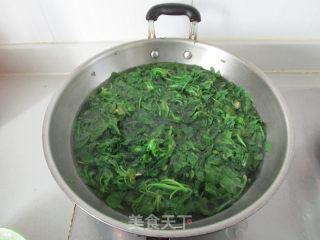 荠菜肉松腰果的做法步骤：3