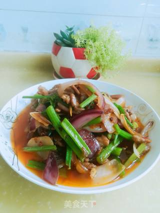 芹菜洋葱炒肉的做法步骤：6