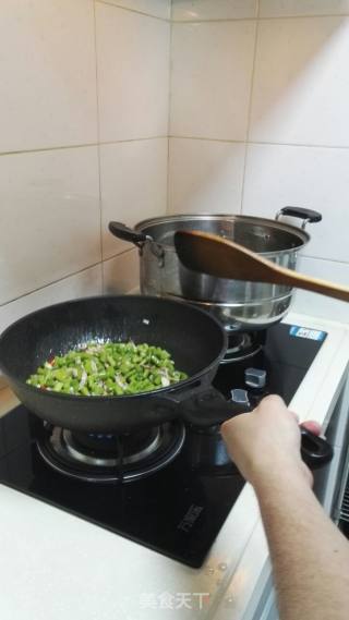 培根榄菜四季豆的做法步骤：6