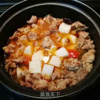 番茄萝卜炖牛肉的做法步骤：7